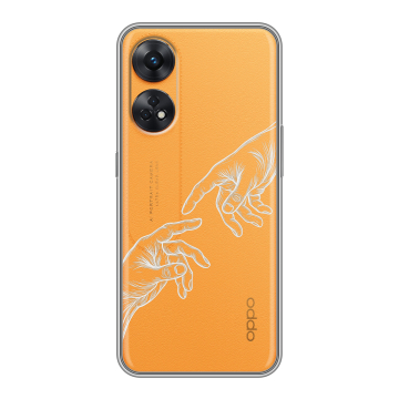 Силиконовый чехол на OPPO Reno8 T с принтом Сотворение мира