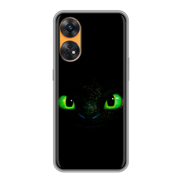 Силиконовый чехол на OPPO Reno8 T с принтом Как приручить дракона