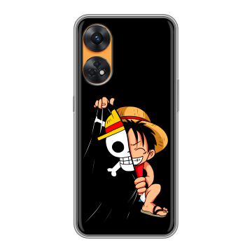 Силиконовый чехол на OPPO Reno8 T с принтом One Piece Ван Пис