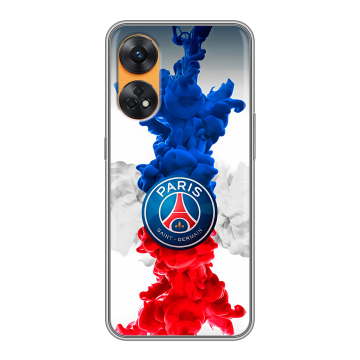 Силиконовый чехол на OPPO Reno8 T с принтом PSG ПСЖ