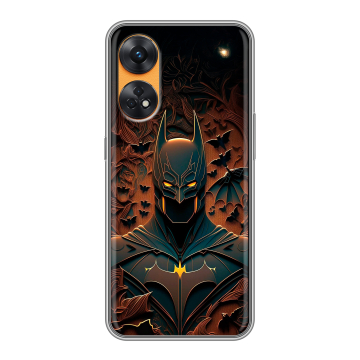 Силиконовый чехол на OPPO Reno8 T с принтом Batman Бэтмен