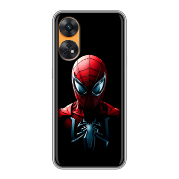 Силиконовый чехол на OPPO Reno8 T с принтом Spiderman Человек паук