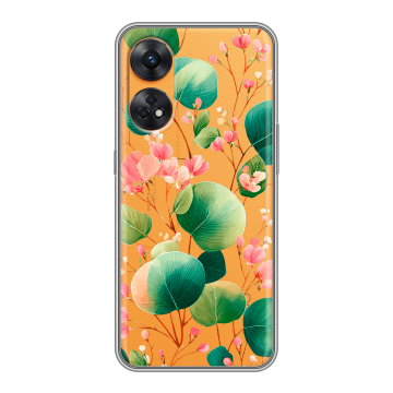 Силиконовый чехол на OPPO Reno8 T с принтом женский