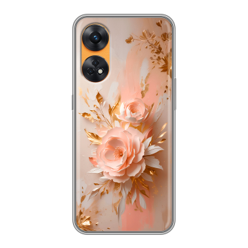 Силиконовый чехол на OPPO Reno8 T с принтом женский