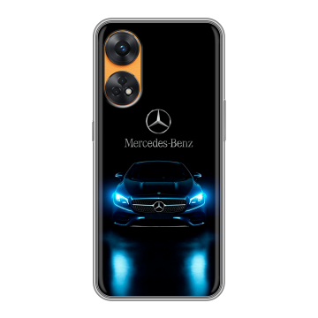 Силиконовый чехол на OPPO Reno8 T с принтом Mercedes Мерседес