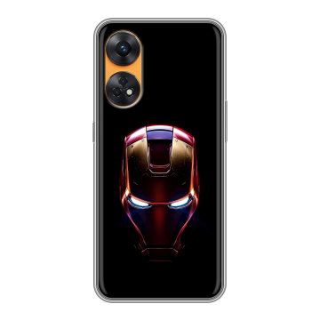 Силиконовый чехол на OPPO Reno8 T с принтом IronMan Железный человек