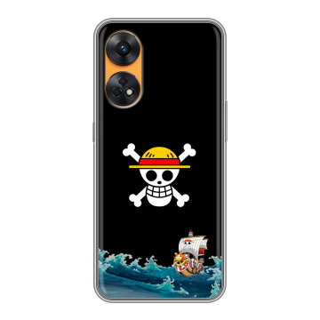 Силиконовый чехол на OPPO Reno8 T с принтом One Piece Ван Пис