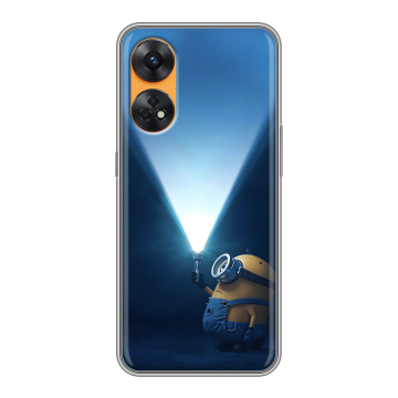 Силиконовый чехол на OPPO Reno8 T с принтом Миньоны