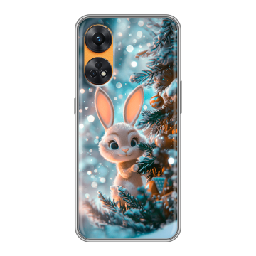 Силиконовый чехол на OPPO Reno8 T с принтом Новый год