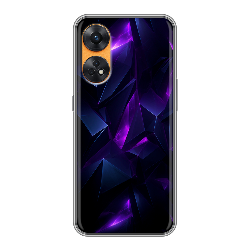 Силиконовый противоударный чехол на OPPO Reno8 T с принтом Абстракиция Силиконовый противоударный чехол на OPPO Reno8 T с принтом Абстракиция