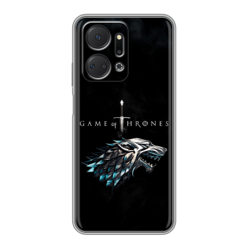 Силиконовый чехол на Huawei Honor X7a с принтом Игра Престолов Game Thrones