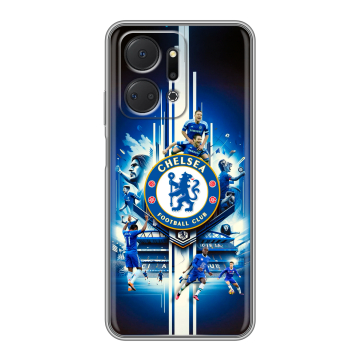 Силиконовый чехол на Huawei Honor X7a с принтом Chelsea Челси