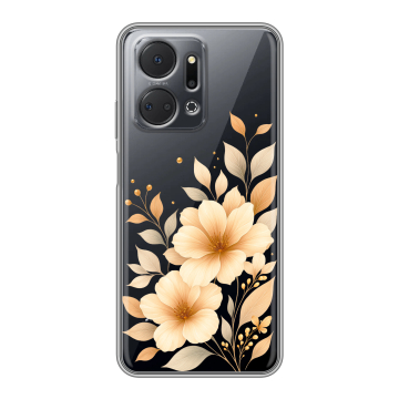 Силиконовый чехол на Huawei Honor X7a с принтом для девушки