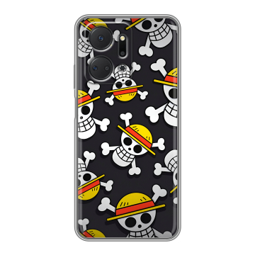 Силиконовый чехол на Huawei Honor X7a с принтом One Piece Ван Пис