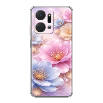 Силиконовый чехол на Huawei Honor X7a с принтом женский