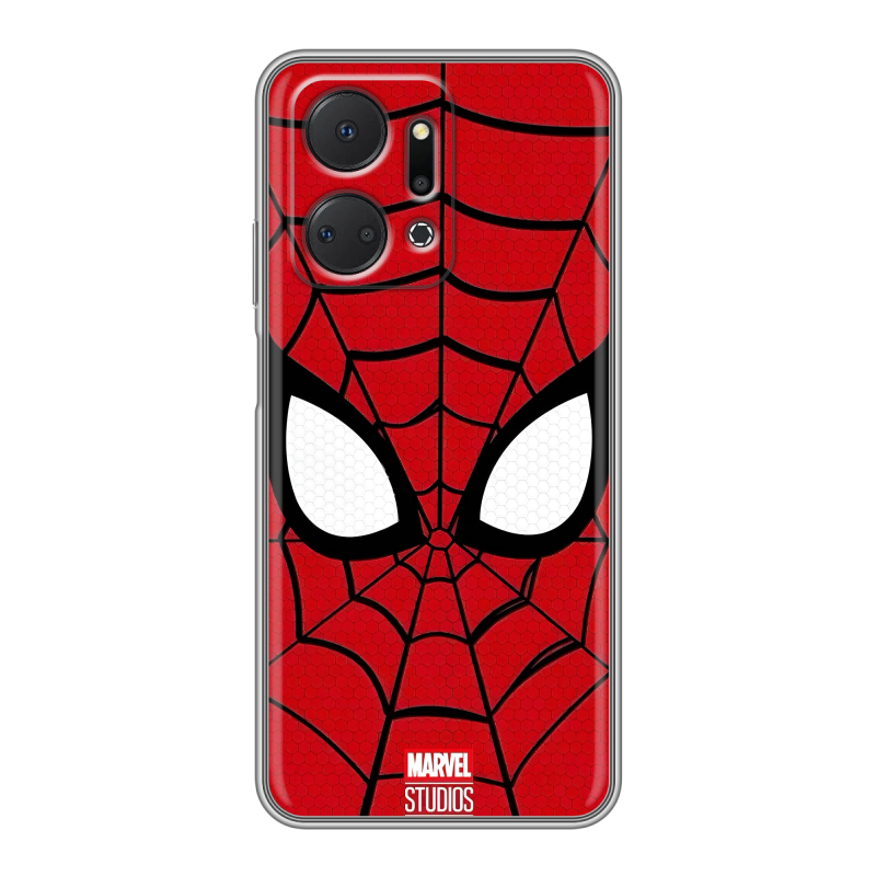 Силиконовый противоударный чехол на Huawei Honor X7a с принтом человек паук spiderman Силиконовый противоударный чехол на Huawei Honor X7a с принтом человек паук spiderman