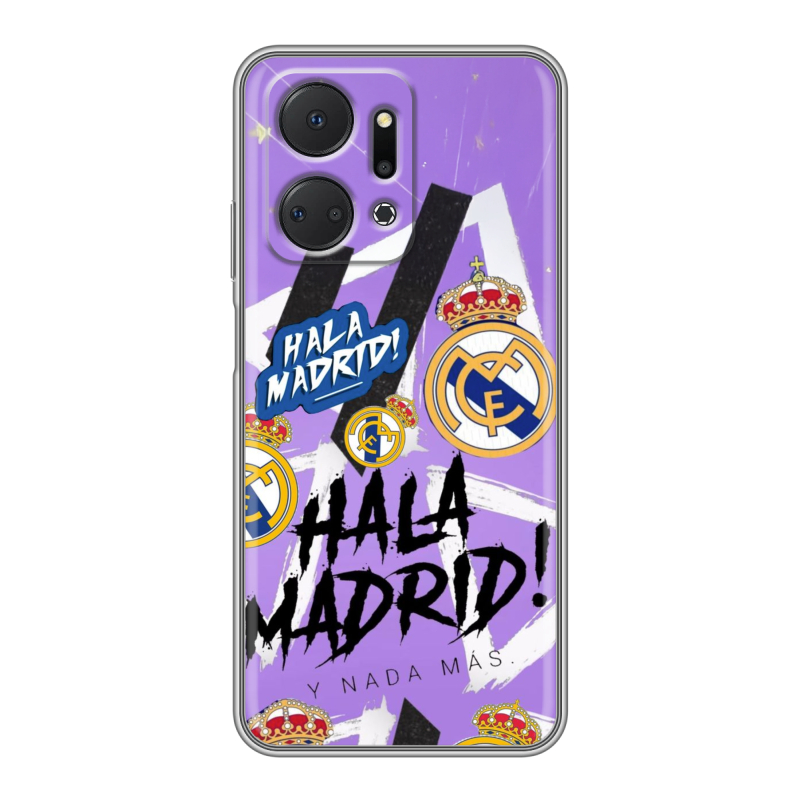 Силиконовый чехол на Huawei Honor X7a с принтом Real Madrid Реал Мадрид Силиконовый чехол на Huawei Honor X7a с принтом Real Madrid Реал Мадрид