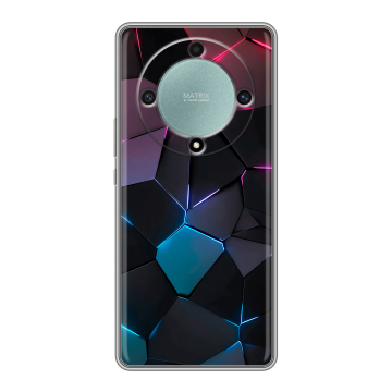 Силиконовый чехол на Huawei Honor X9a с принтом Геометрия неона Силиконовый чехол на Huawei Honor X9a с принтом Геометрия неона