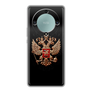 Силиконовый чехол на Huawei Honor X9a с принтом Герб России Силиконовый чехол на Huawei Honor X9a с принтом Герб России
