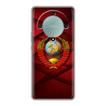Силиконовый чехол на Huawei Honor X9a с принтом Герб СССР Силиконовый чехол на Huawei Honor X9a с принтом Герб СССР