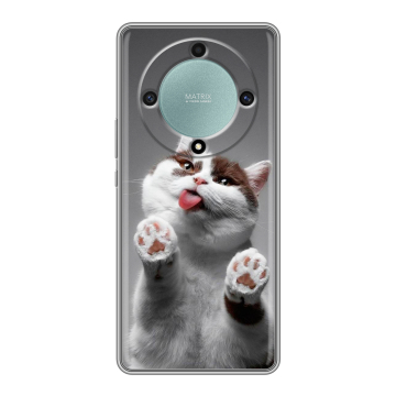 Силиконовый чехол на Huawei Honor X9a с принтом Коты Силиконовый чехол на Huawei Honor X9a с принтом Коты