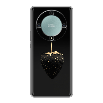 Силиконовый чехол на Huawei Honor X9a с принтом Черная клубника Силиконовый чехол на Huawei Honor X9a с принтом Черная клубника