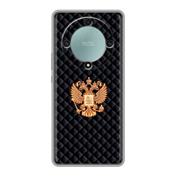 Силиконовый чехол на Huawei Honor X9a с принтом Герб России принт