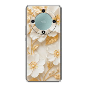 Силиконовый чехол на Huawei Honor X9a с принтом Цветы