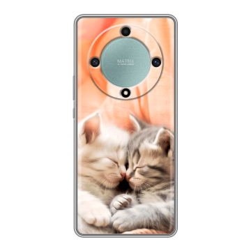 Силиконовый чехол на Huawei Honor X9a с принтом Котята Силиконовый чехол на Huawei Honor X9a с принтом Котята