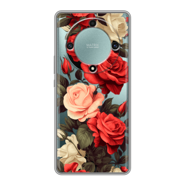 Силиконовый чехол на Huawei Honor X9a с принтом Розы