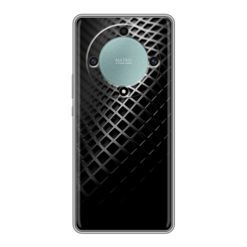 Силиконовый чехол на Huawei Honor X9a с принтом Текстура металла