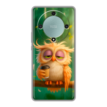 Силиконовый чехол на Huawei Honor X9a с принтом сова