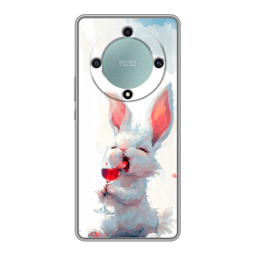 Силиконовый чехол на Huawei Honor X9a с принтом кролик зайчик