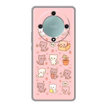 Силиконовый чехол на Huawei Honor X9a с принтом Hello Kitty Хелоу Кити Силиконовый чехол на Huawei Honor X9a с принтом Hello Kitty Хелоу Кити