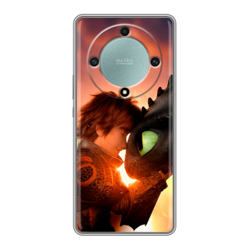 Силиконовый чехол на Huawei Honor X9a с принтом Как приручить дракона Силиконовый чехол на Huawei Honor X9a с принтом Как приручить дракона
