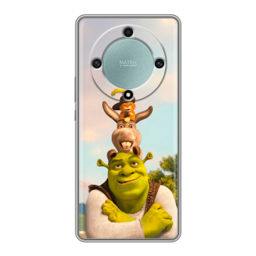 Силиконовый чехол на Huawei Honor X9a с принтом Шрек Shrek