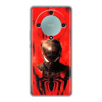 Силиконовый чехол на Huawei Honor X9a с принтом человек паук spiderman