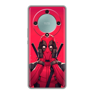 Силиконовый чехол на Huawei Honor X9a с принтом Дедпул Deadpool Силиконовый чехол на Huawei Honor X9a с принтом Дедпул Deadpool