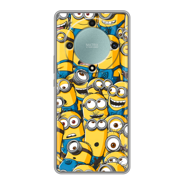 Силиконовый чехол на Huawei Honor X9a с принтом Миньоны