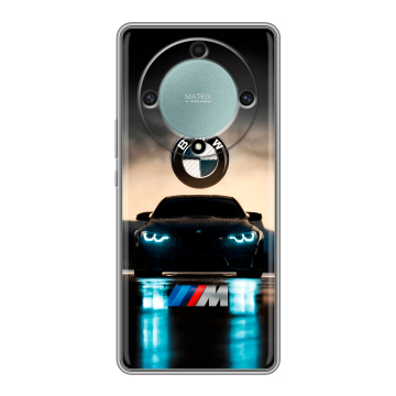 Силиконовый чехол на Huawei Honor X9a с принтом БМВ BMW Силиконовый чехол на Huawei Honor X9a с принтом БМВ BMW