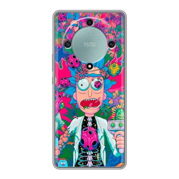 Силиконовый чехол на Huawei Honor X9a с принтом Рик и Морти Rick Morty