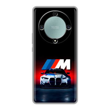 Силиконовый чехол на Huawei Honor X9a с принтом БМВ BMW Силиконовый чехол на Huawei Honor X9a с принтом БМВ BMW