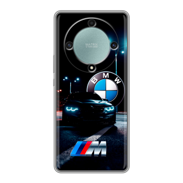 Силиконовый чехол на Huawei Honor X9a с принтом БМВ BMW Силиконовый чехол на Huawei Honor X9a с принтом БМВ BMW