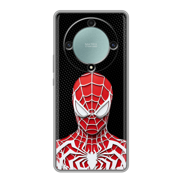 Силиконовый чехол на Huawei Honor X9a с принтом человек паук spiderman Силиконовый чехол на Huawei Honor X9a с принтом человек паук spiderman
