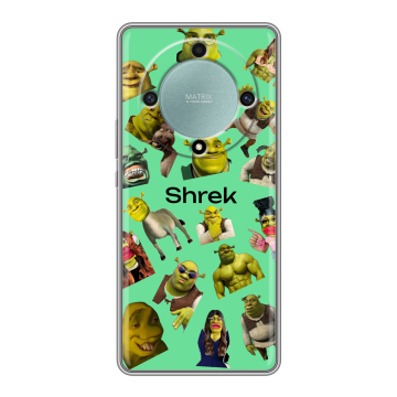 Силиконовый чехол на Huawei Honor X9a с принтом Шрек Shrek