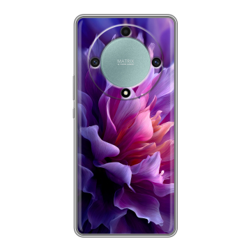 Силиконовый чехол на Huawei Honor X9a с принтом женский цветы