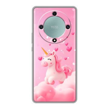 Силиконовый чехол на Huawei Honor X9a с принтом Единорог