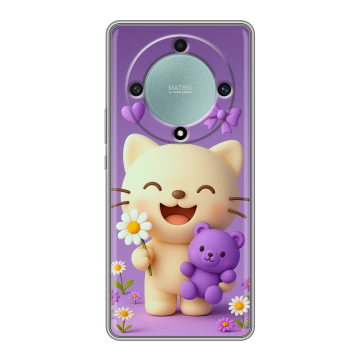 Силиконовый чехол на Huawei Honor X9a с принтом для девочек Силиконовый чехол на Huawei Honor X9a с принтом для девочек