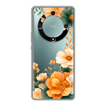 Силиконовый чехол на Huawei Honor X9a с принтом Цветы принт