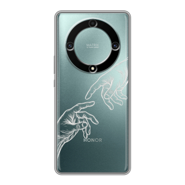 Силиконовый чехол на Huawei Honor X9a с принтом Сотворение мира
